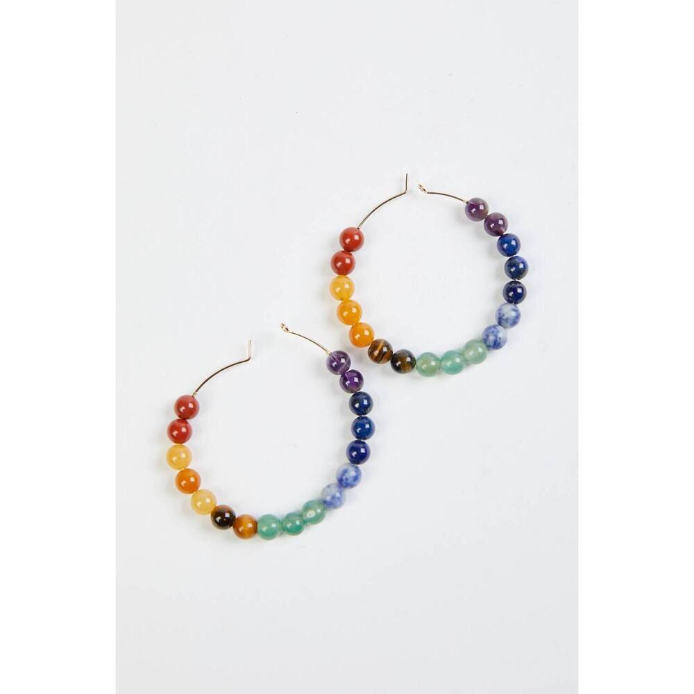 NEW VERMEER STUDIO elliana earrings in gold/multicolor